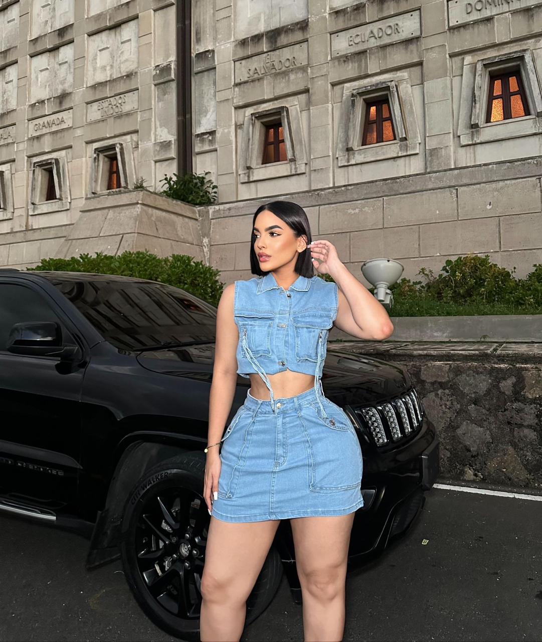 Set de falda jeans